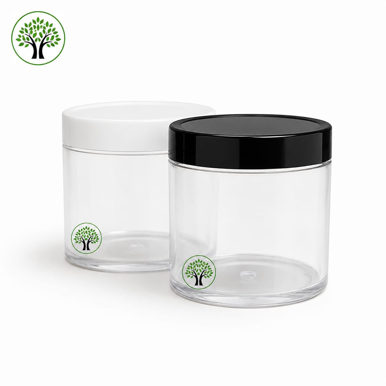100GRM AN JAR WITH INNER PLUG AND SAN BLACK CAP